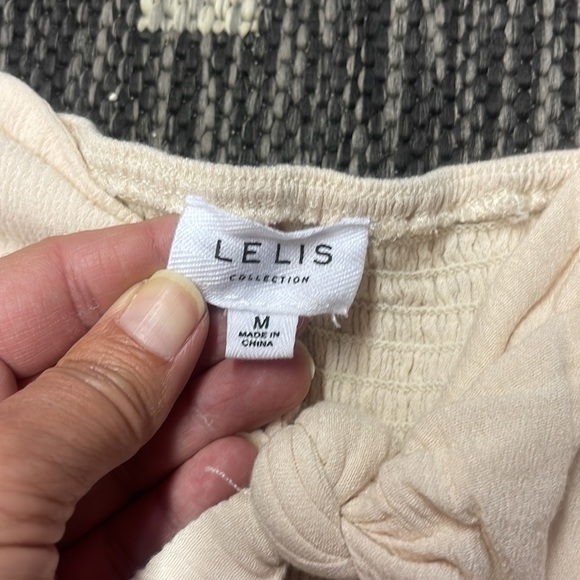 Lelis Medium Shorts Romper Cream Color - Picture 3 of 4